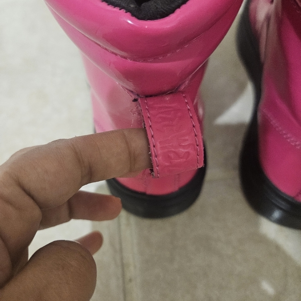 Rare Dr Martens Combat Boot Barbie Core Hot Pink Mix Style Womens US 9 EU 41 - Picture 6 of 15